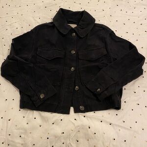 Everlane Moleskine Cotton Jacket in Black